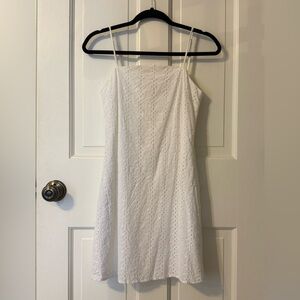 Miami White Eyelet Mini Dress